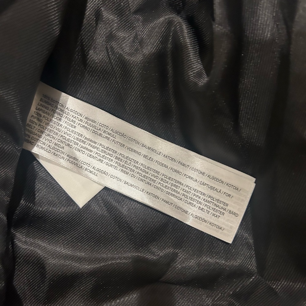 Mango MNG navy blue double-breasted water-repellent trench coat with a belt 2XL - Picture 8 of 12